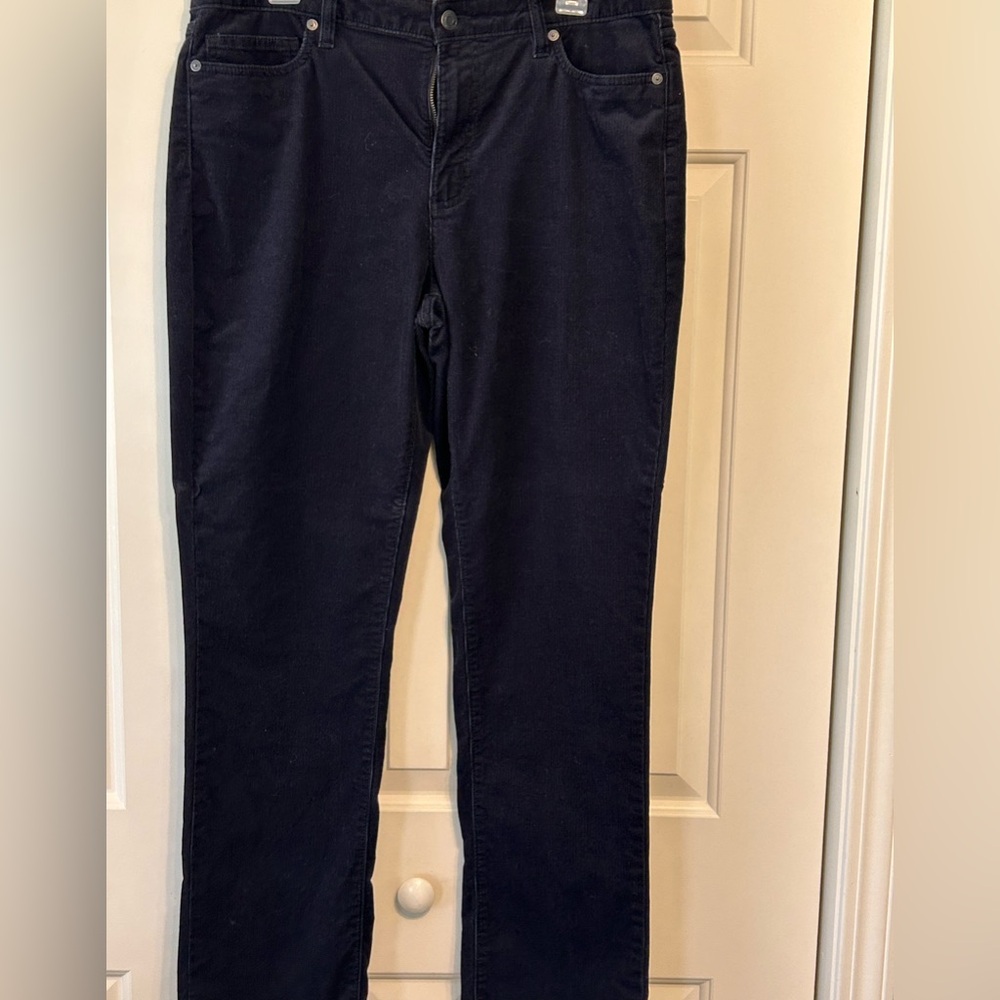 Land’s EndWomen's Black Corduroy Pants